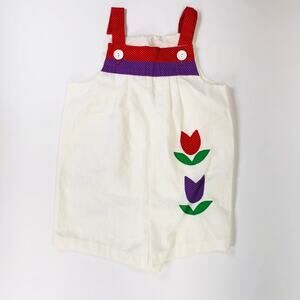 GIRLS SPRING VINTAGE ROMPER SIZE 3/4